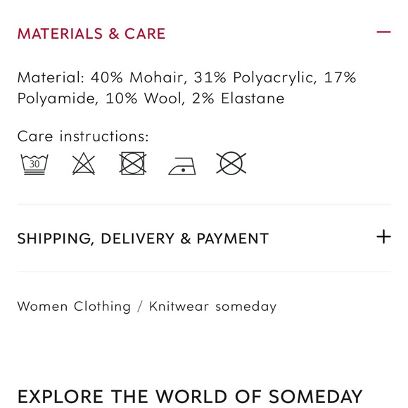 SOMEDAY Oversized COLOR BLOCK sweater TAPIRA with mohair - white pink red - Picture 10 of 10